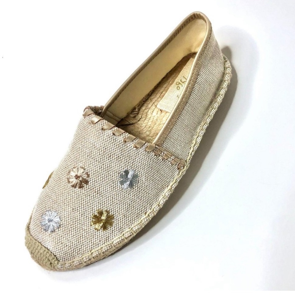 Jack Rogers Flower Embroidered Espadrilles